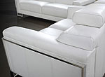 Bellinda Modern White Leather Sofa Set