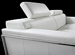 Bellinda Modern White Leather Sofa Set