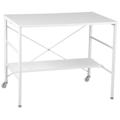 Ida Desk-White Top-Chrome