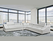 Laura Modern Leather Sectional Sofa