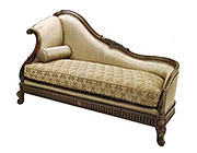 BT 076 Traditional Chaise Lounge in Walnut