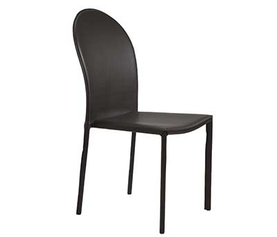 Modern Chair EStyle 672 in Dark Brown