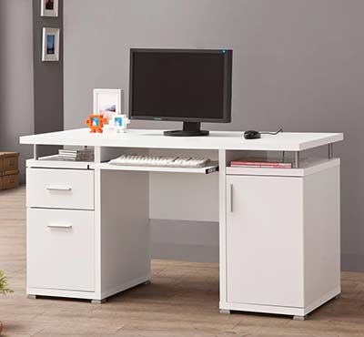 White Computer Desk CO 108
