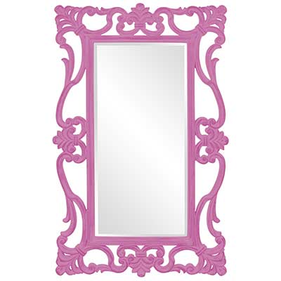 Ornament Designer Mirror in Hot Pink HRE 110HP