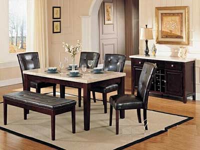 Marble Top Modern Dining Table AC 058