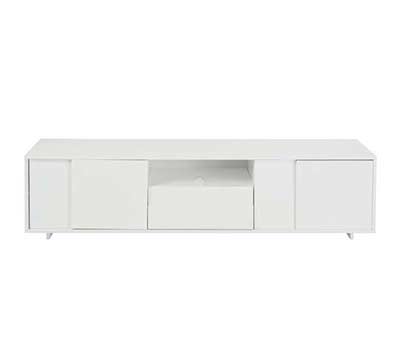 Contemporary White TV Stand Carlo