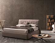 Modern Taupe Gray Fabric bed NJ082