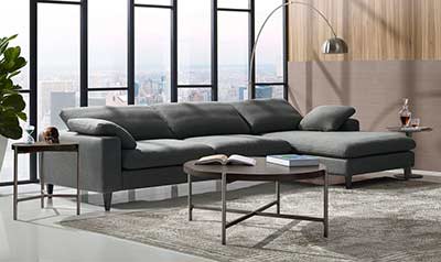 Gray Sectional Sofa DS Willa