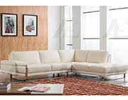 White Leather Sectional Sofa AE 025