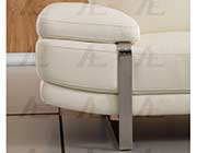 White Leather Sectional Sofa AE 025