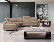 Leather Sectional Sofa in Gray AE 535