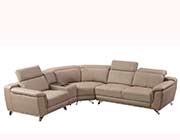 Leather Sectional Sofa in Gray AE 535