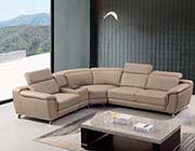 Leather Sectional Sofa in Gray AE 535