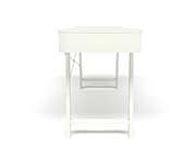 White Modern desk 262 by Unique Furniture