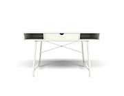 White Modern desk 262 by Unique Furniture