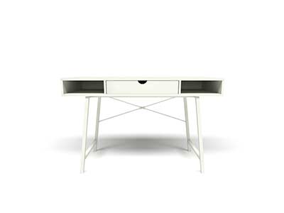 White Modern desk 262 by Unique Furniture