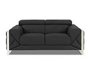 Dark Gray Leather Sofa set GU 03