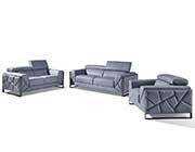 Dark Gray Leather Sofa set GU 03