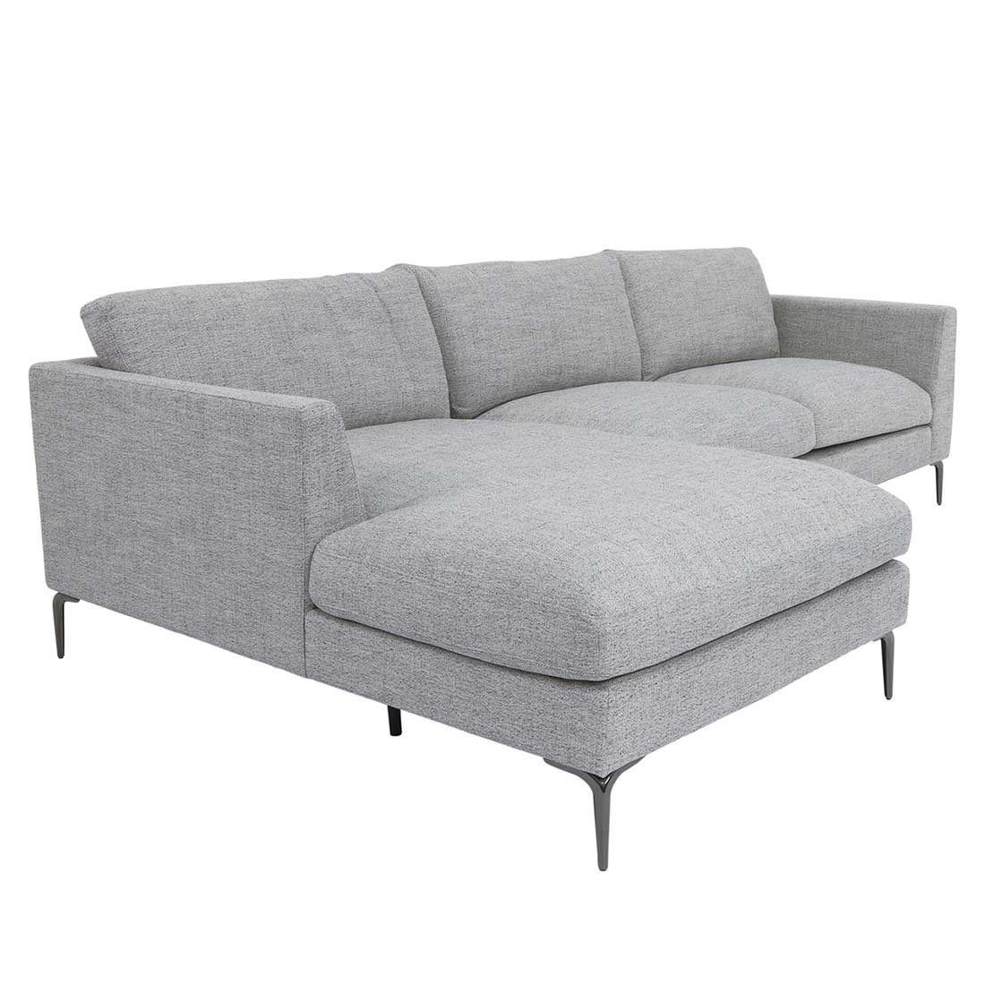 Light Gray fabric sectional sofa SB 726 Fabric Sectional Sofas