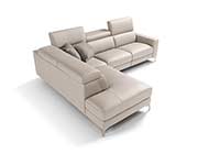 Bianco Leather Sectional Sofa EF Sense