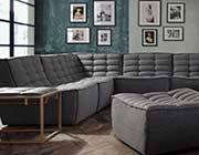 Modular Sectional Sofa in Sand Fabric DS Marcus