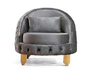 Gray Elegant sofa Delphi