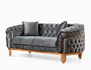 Gray Elegant sofa Delphi