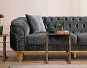 Gray Elegant sofa Delphi