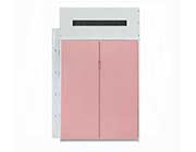 Loft Bed with Desk and Wardrobe in Pink Nerice by ACME
