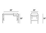 Modern desk EStyle 813