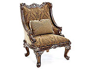 BT 062 Classical Italian Mahogany Accent Arm Chair