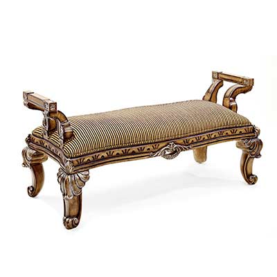 BT 077 Italian Bench in Mahogany Finish