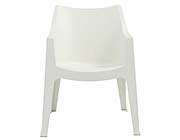 Modern Stacking chair EStyle 809 in Linen