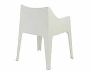 Modern Stacking chair EStyle 809 in Linen