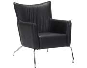 Occasional Leatherette Brown Chair Z509