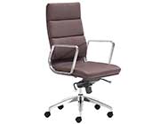 High Back Leatherette office chair Z896 in Espresso