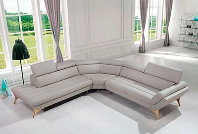 Modern Grey Sectional Sofa VG41