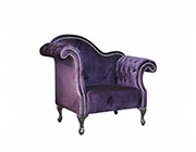 Purple Fabric Sofa Set AE601