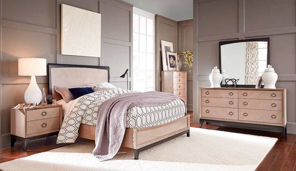 Two Tone Bedroom Set Nj Ninette Modern Bedroom Furniture