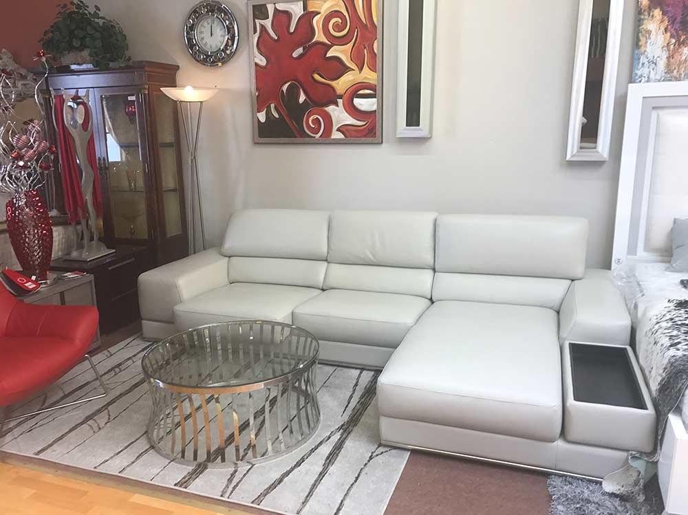 kuka sectional leather sofa
