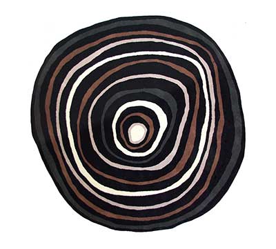 Round Hand-tufted Wool Rug FR 215