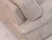 Light Gray Italian leather sofa AEK 72