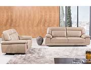 Light Gray Italian leather sofa AEK 72