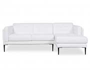 Murray 440 White Leather sofa by Moroni