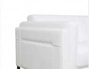 Murray 440 White Leather sofa by Moroni