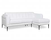 Murray 440 White Leather sofa by Moroni