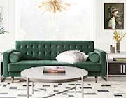 Platinum Grey Velvet Sofa DS Cypress