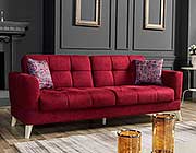 Bordeaux Fabric Sofa Bed Alaina