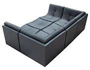 Gray bonded leather Modular Sofa SJ651 Sofa bed