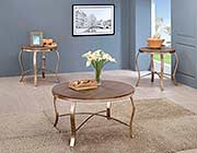 Rustic Oak Finish Coffee table Set FA 364